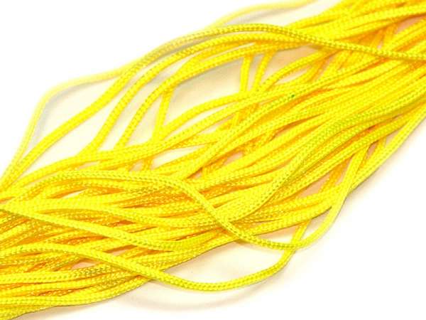 Шнур нейлоновый 1,5 мм желтый. 3 м