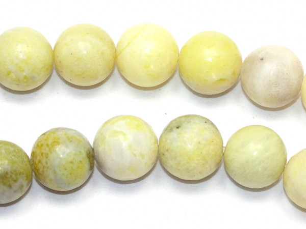 Буcины Нефрит оливковый. 10 мм. Нитка (~38 шт.)