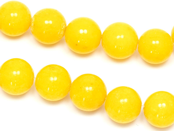 Буcины Нефрит желтые. 10 мм. Нитка (~19 шт.)