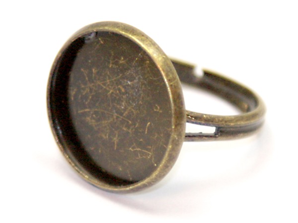 Основа для кольца с площадкой 16 мм бронзовая