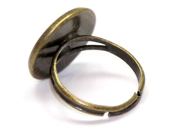 Основа для кольца с площадкой 16 мм бронзовая