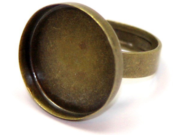 Основа для кольца с площадкой 20 мм бронзовая