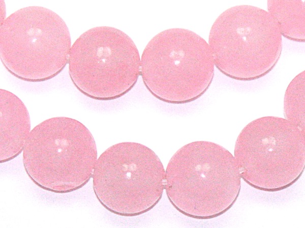 Буcина Нефрит розовая. 10 мм