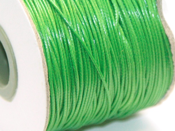 Шнур хлопок-нейлон 1 мм зеленый. 1 м