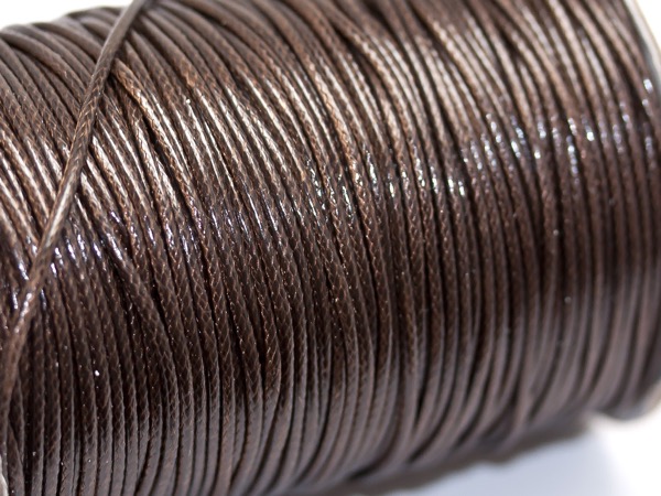 Шнур хлопок-нейлон 1,5 мм коричневый. 1 м