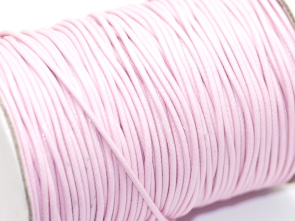 Шнур хлопок-нейлон 1,5 мм светло-розовый. 1 м