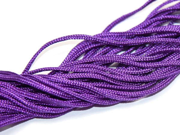 Шнур нейлоновый 1,5 мм фиолетовый. 12 м