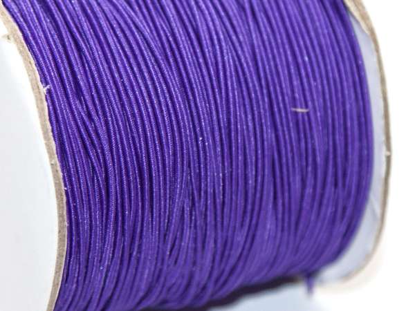 Эластичный шнур 1 мм фиолетовый. 1 м