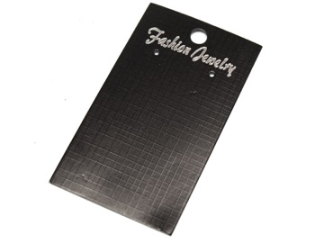 Карточки для серег черные. 9 х 5 см. 10 шт.