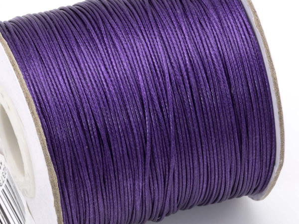 Шнур хлопок-нейлон 0,5 мм фиолетовый. 1 м