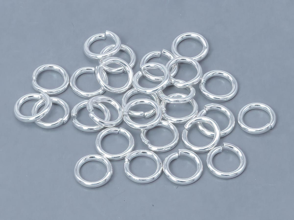 LUX Кольцо соединительное серебристое. 5 х 0,8 мм