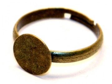 Основа для кольца с площадкой 10 мм бронзовая