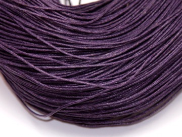 Шнур вощеный 1 мм фиолетовый. 5 м