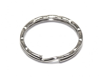Брелок-кольцо никель. 25 мм