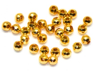 Бусины Шарики золотистые 4 мм. 50 шт.
