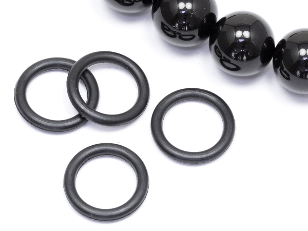 Колечки резиновые ∅9 мм черные. 13 х 2 мм. 10 шт.