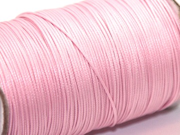 Шнур хлопок-нейлон 1 мм розовый. 1 м
