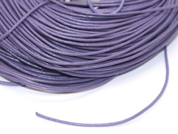 Шнур кожаный 1,5 мм фиолетовый. 1 м